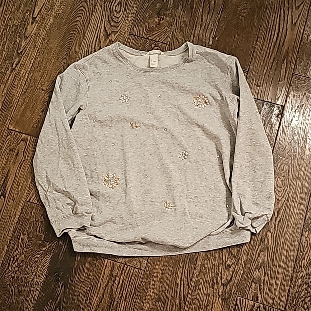 Maternity Jeweled Sweatshirt